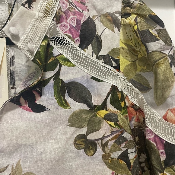 NWT Ted Baker Multicolor Floral Top - Picture 2 of 3